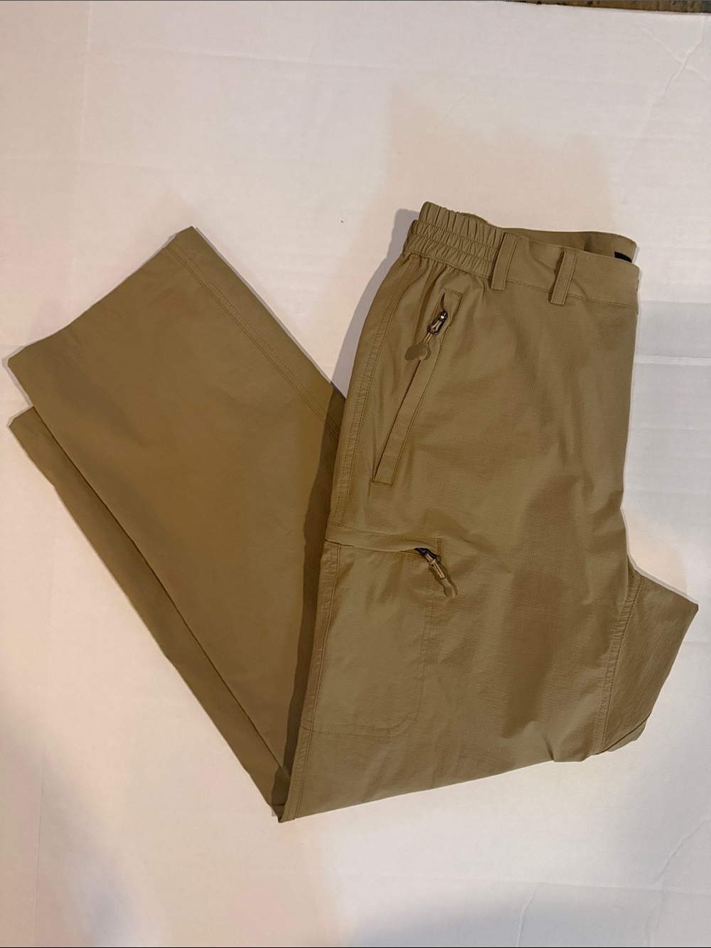 Mier Women's Quick Dry Hiking Cargo Pants in Khaki Travel Athletic Lightweight